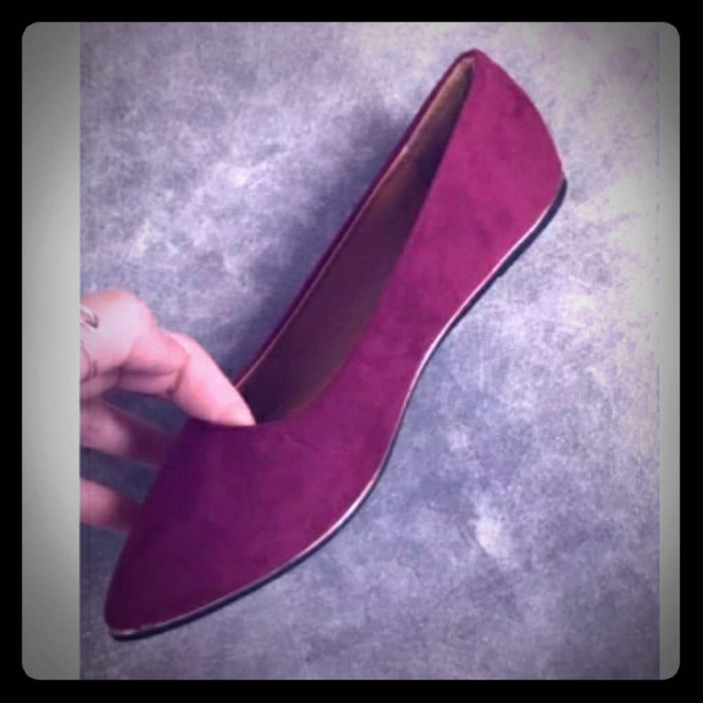 7.5 Flat Plum Maroon color Ballet
